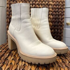 Dolce Vita Caster H2O Waterproof Bootie Cream size 8